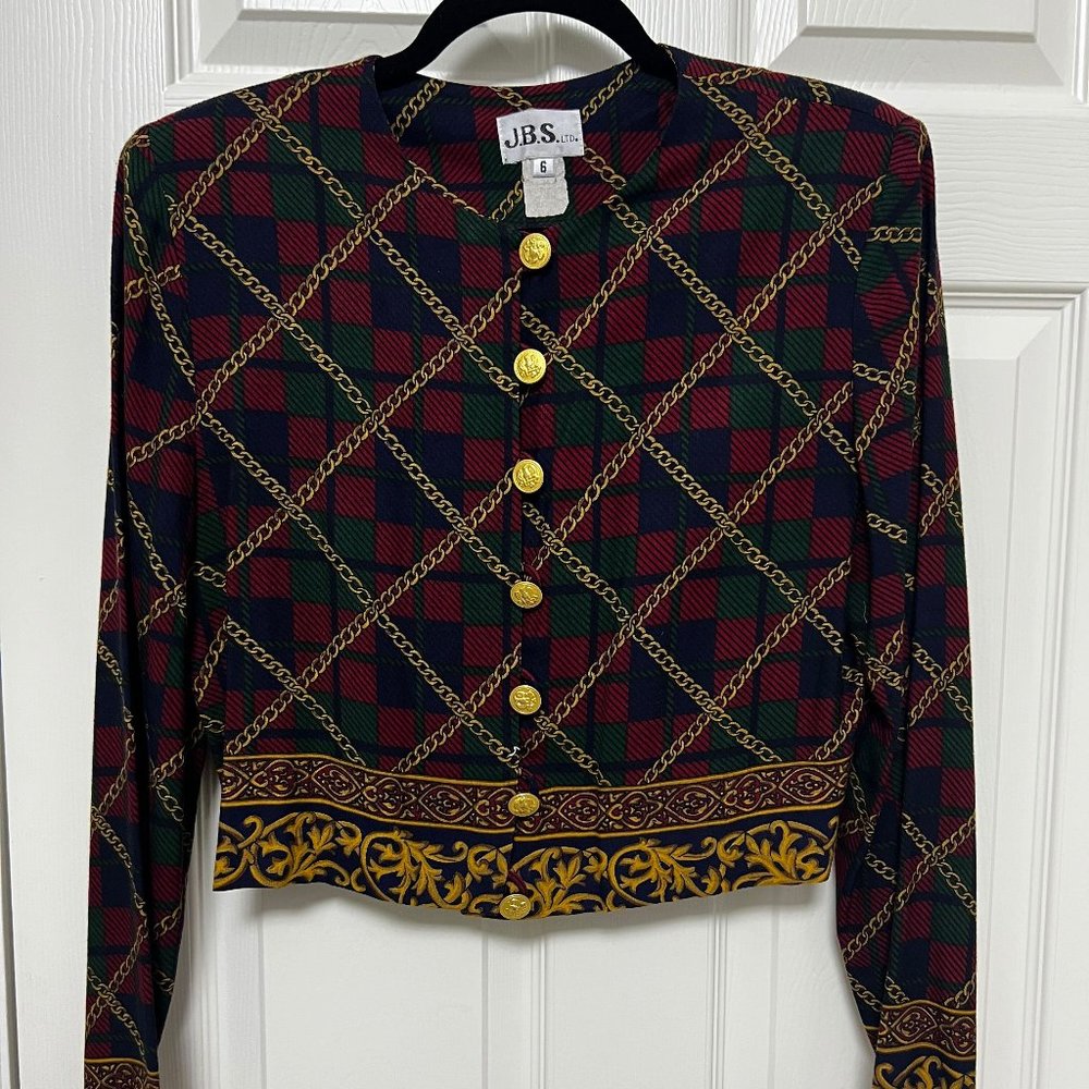 J.B.S. Ltd, Vintage Plaid Top